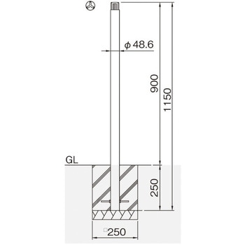 整列柱 固定式 帝金
