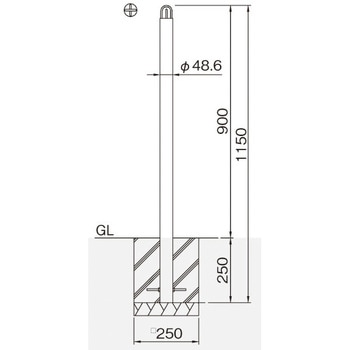 整列柱 固定式 帝金