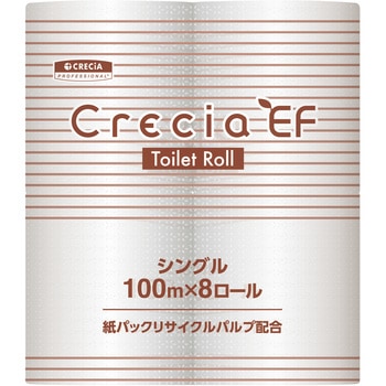 EFトイレットロール100m シングル 日本製紙クレシア