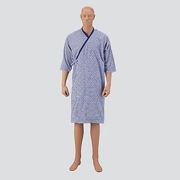 ガーゼ二重合わせ介護寝巻 (男性用/L) アズワン