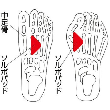 ヨコアーチサポーター 薄型[ソルボ] アズワン
