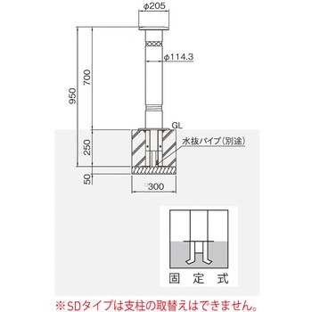 バリカー上下式(スタンダードタイプ) 帝金