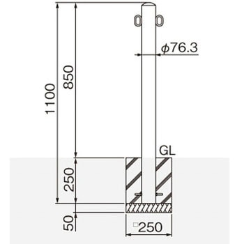 ピラー型スタンダード(スチールタイプ) 帝金