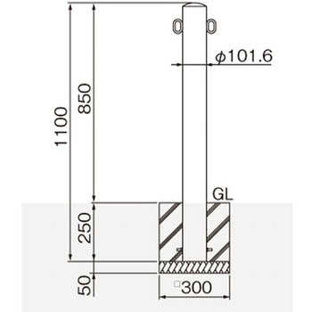 ピラー型スタンダード(スチールタイプ) 帝金