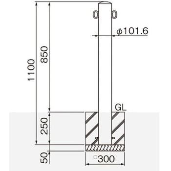 ピラー型スタンダード(スチールタイプ) 帝金