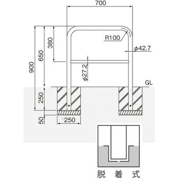 横型スタンダード(スチールタイプ) 帝金