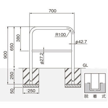 80-C3 横型スタンダード(スチールタイプ) 帝金 25965924