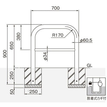 横型スタンダード(スチールタイプ) 帝金