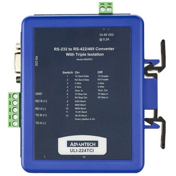 コンバータ(RS-232信号をRS-422/485信号/TTL/カレントループに変換)・分配器 Advantech(アドバンテック)