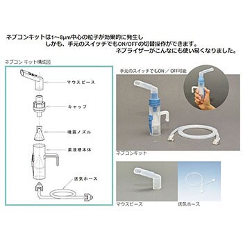 エマジン R ネブライザー ネブコン 用 ネブコンキット アズワン 交換部品 吸入器 通販モノタロウ Cn Kt