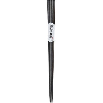 八角木箸 縞黒檀 丸十