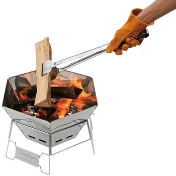 BBQ ワイド 炭バサミ47cm CAPTAIN STAG