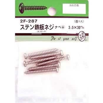 ステン鉄板木ネジ ナベ+ 2Fシリーズ BEAVER(ビーバー)