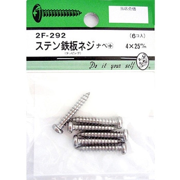 ステン鉄板木ネジ ナベ+ 2Fシリーズ BEAVER(ビーバー)