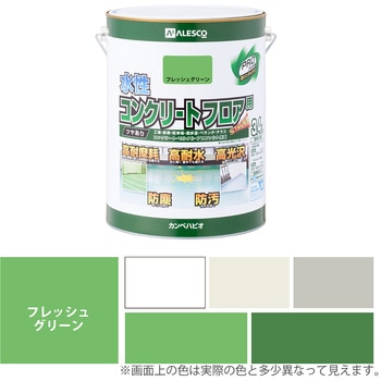 水性コンクリートフロア用 水性半屋外・屋内用塗料(つやあり) カンペハピオ