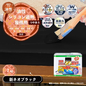 油性シリコン遮熱屋根用 油性屋根用塗料 (つやあり) カンペハピオ