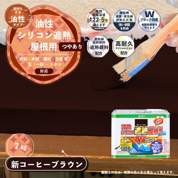油性シリコン遮熱屋根用 油性屋根用塗料 (つやあり) カンペハピオ