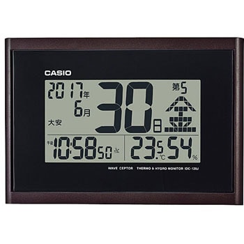 Idc 1j 5jf 日めくり 六曜カレンダー付き電波クロック カシオ計算機 温度計 湿度計付 デジタル 通販モノタロウ