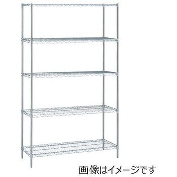 オールステンレスエレクター・シェルフ W1518×D460×H2197mm PS SMS1520PS2200シリーズ ERECTA(エレクター)