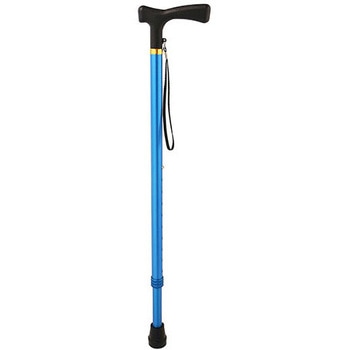 カラーステッキ 伸縮式 70～93cm ブルー アークランドサカモト