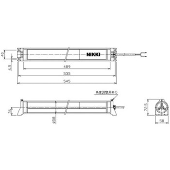 照明灯/LED AC100-240V EA815LNシリーズ エスコ