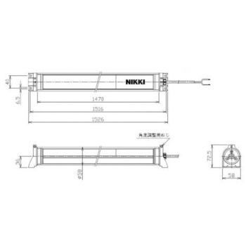 照明灯/LED AC100-240V EA815LNシリーズ エスコ