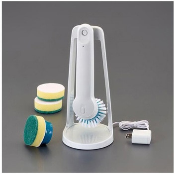 電動ブラシ 充電式 240×60×56mm/DC3.6V エスコ