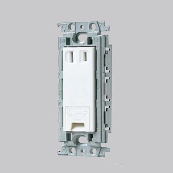 埋込コンセント 1口/アースターミナル [絶縁枠] 125V/15A エスコ