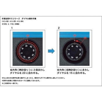手提金庫 ブルー HSシリーズ LION (ライオン事務器)