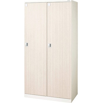 木目シート エルム柾 扉幅450mm 本体幅900mm 1段 2人用 ロカーナ LOC-A21-02シリーズ LION (ライオン事務器)