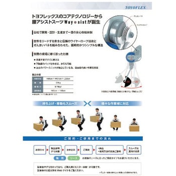 WST0010012 腰アシストスーツWay-sist 1台 トヨフレックス 【通販
