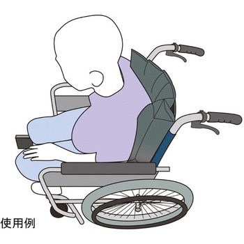 ジャバラ背あて車椅子用クッション 業務用 丸井商事