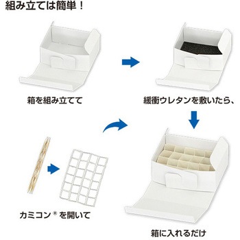 カミコン(R)バイアルケース 緩衝ウレタン付き 金鵄製作所