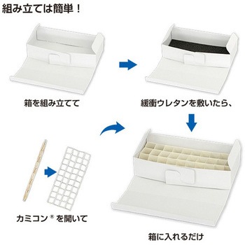 カミコン(R)バイアルケース 緩衝ウレタン付き 金鵄製作所