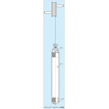 フッ素樹脂地下水サンプラー ベーシックタイプ アズワン