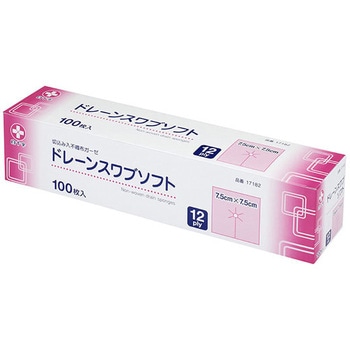 ドレーンスワブソフト 12ply 白十字