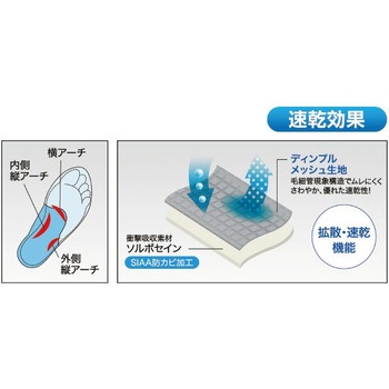 DSISソルボヘルシー速乾+ フルインソールタイプ 三進興産