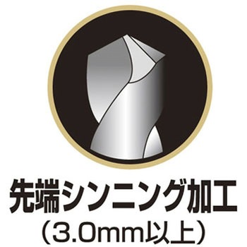 チタンコート六角軸鉄鋼用ドリル - DIA-T