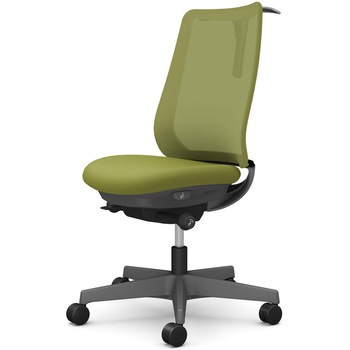 ポータムシリーズ/肘なし/背メッシュ/スタンダードタイプ/ダークグレーボディ/ハンガー有/ランバー無/ナイロンキャスター オカムラ(岡村製作所)