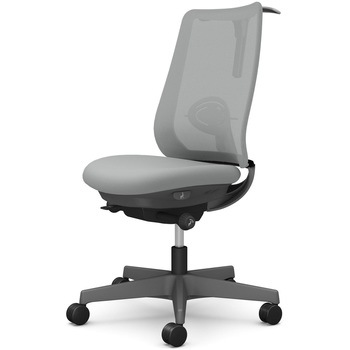ポータムシリーズ/肘なし/背メッシュ/スタンダードタイプ/ダークグレーボディ/ハンガー有/ランバー有/ナイロンキャスター オカムラ(岡村製作所)