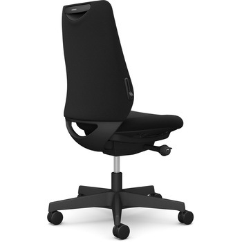 ポータムシリーズ/肘なし/背クッション/スタンダードタイプ/ブラックボディ/ハンガー無/ランバー有/ウレタンキャスター オカムラ(岡村製作所)