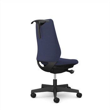 ポータムシリーズ/肘なし/背クッション/スタンダードタイプ/ブラックボディ/ハンガー有/ランバー無/ナイロンキャスター オカムラ(岡村製作所)