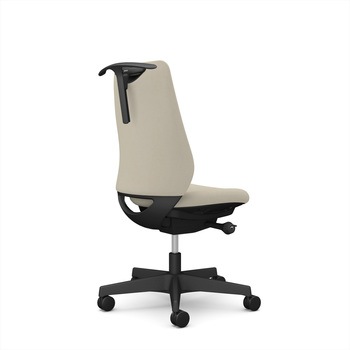 ポータムシリーズ/肘なし/背クッション/スタンダードタイプ/ブラックボディ/ハンガー有/ランバー無/ナイロンキャスター オカムラ(岡村製作所)