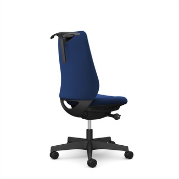 ポータムシリーズ/肘なし/背クッション/スタンダードタイプ/ブラックボディ/ハンガー有/ランバー無/ナイロンキャスター オカムラ(岡村製作所)