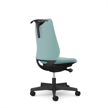 ポータムシリーズ/肘なし/背クッション/スタンダードタイプ/ブラックボディ/ハンガー有/ランバー無/ナイロンキャスター オカムラ(岡村製作所)