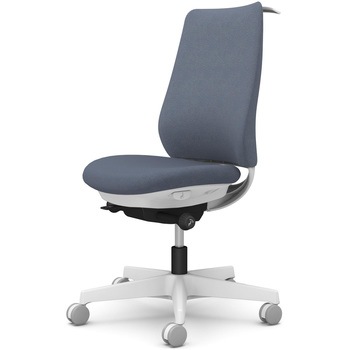 ポータムシリーズ/肘なし/背クッション/スタンダードタイプ/ホワイトボディ/ハンガー有/ランバー無/ナイロンキャスター - オカムラ(岡村製作所)