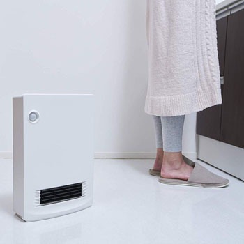 ESF-VB08(W) 消臭セラミックファンヒーター 人感センサー付き 1台