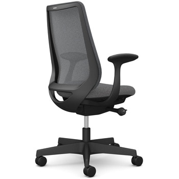 ポータムシリーズ/固定肘/背メッシュ/スタンダードタイプ/ブラックボディ/ハンガー無/ランバー無/ナイロンキャスター オカムラ(岡村製作所)