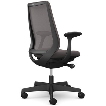 ポータムシリーズ/固定肘/背メッシュ/スタンダードタイプ/ブラックボディ/ハンガー無/ランバー無/ナイロンキャスター オカムラ(岡村製作所)