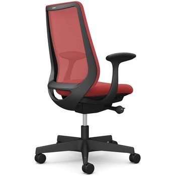 ポータムシリーズ/固定肘/背メッシュ/スタンダードタイプ/ブラックボディ/ハンガー無/ランバー無/ナイロンキャスター オカムラ(岡村製作所)